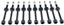 Engine Cylinder Head Bolt Set VG GS33597