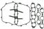 Engine Intake Manifold Gasket Set VG MS19332A