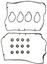 Engine Valve Cover Gasket Set VG VS50472