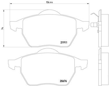 Disc Brake Pad Set PA 355008021