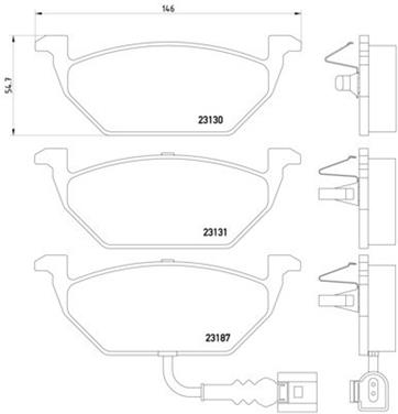 Disc Brake Pad Set PA 355008551