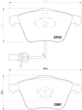 Disc Brake Pad Set PA 355009201