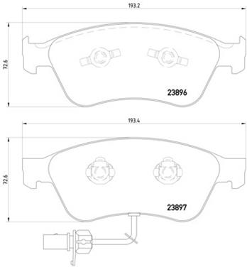 Disc Brake Pad Set PA 355009211