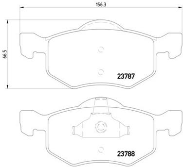 Disc Brake Pad Set PA 355010141