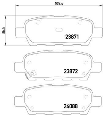 Disc Brake Pad Set PA 355010241