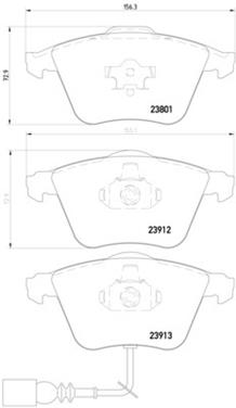 Disc Brake Pad Set PA 355010351