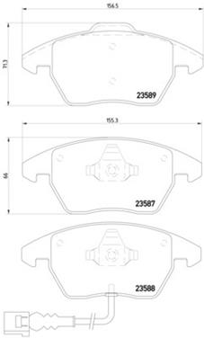 Disc Brake Pad Set PA 355010581