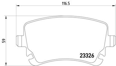 Disc Brake Pad Set PA 355010971