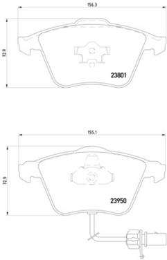 Disc Brake Pad Set PA 355011711