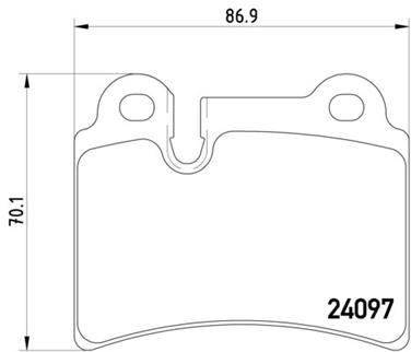 Disc Brake Pad Set PA 355011861