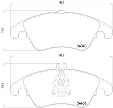 Disc Brake Pad Set PA 355012621