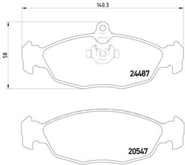 Disc Brake Pad Set PA 355013031