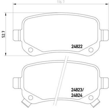 Disc Brake Pad Set PA 355014331