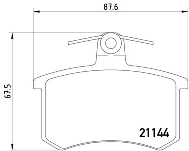 Disc Brake Pad Set PA 355017951