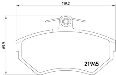 Disc Brake Pad Set PA 355018241