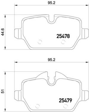 Disc Brake Pad Set PA 355020111