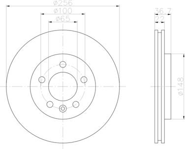 Disc Brake Rotor PA 355106752