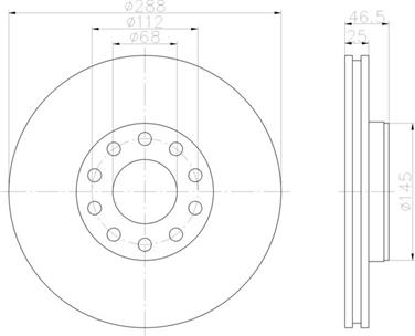 Disc Brake Rotor PA 355109622