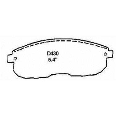 Disc Brake Pad Set WB QC430