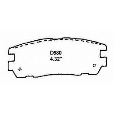 Disc Brake Pad Set WB QC580