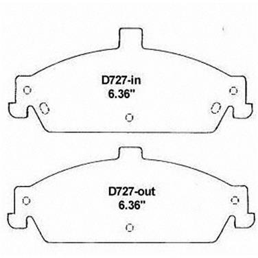 Disc Brake Pad Set WB QC727