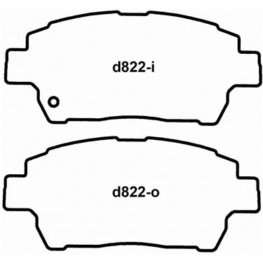 Disc Brake Pad Set WB QC822