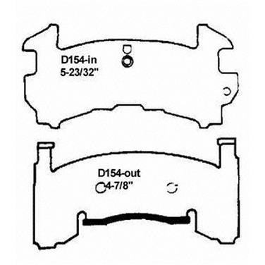 Disc Brake Pad Set WB SX154