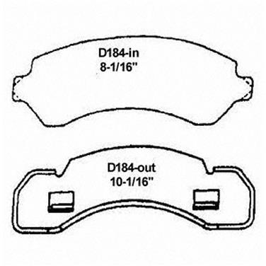 Disc Brake Pad Set WB SX184