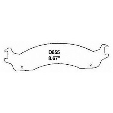 Disc Brake Pad Set WB SX655