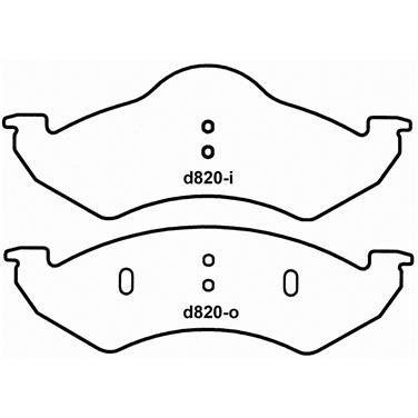 Disc Brake Pad Set WB SX820