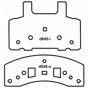 Disc Brake Pad Set WB SX845