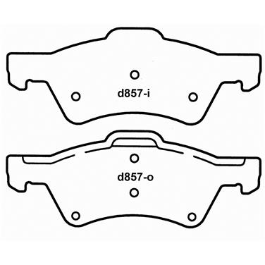 Disc Brake Pad Set WB SX857