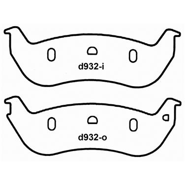 Disc Brake Pad Set WB SX932