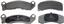 Disc Brake Pad Set WB MX431