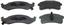 Disc Brake Pad Set WB MX505