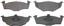 Disc Brake Pad Set WB MX694