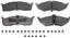 Disc Brake Pad Set WB MX730A