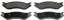 Disc Brake Pad Set WB MX966