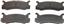 1991 Mercury Capri Disc Brake Pad Set WB PD366