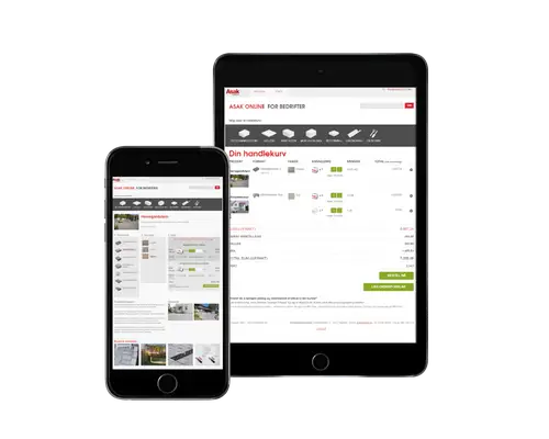 Asak online på mobile enheter
