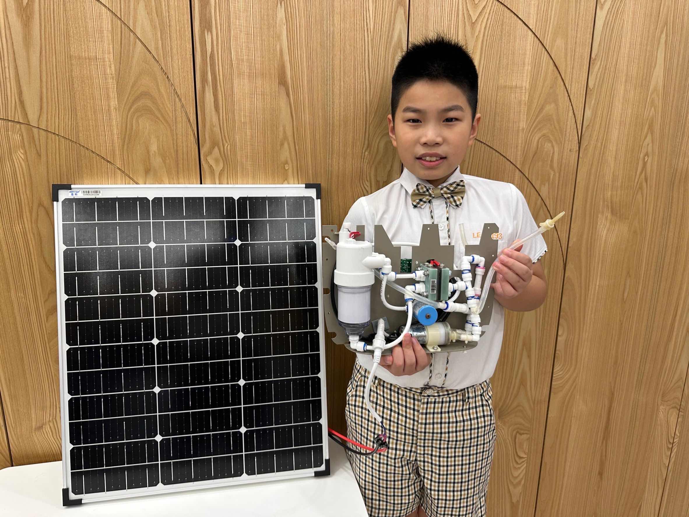 環保金頭腦 小五生歐誠文獲國際傑出青少年發明家獎