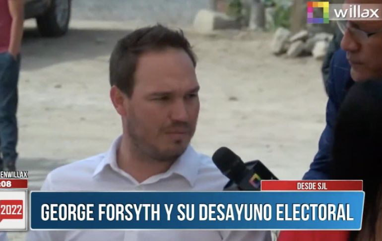 George Forsyth: “No hay motivos para estar nervioso”