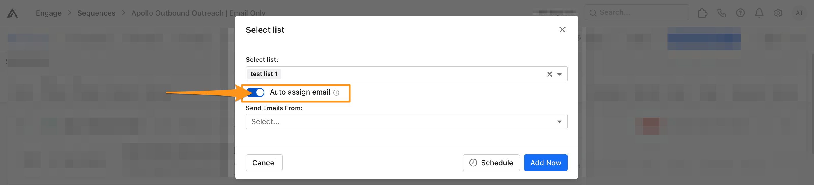 Add Contacts to a Sequence – Apollo.io