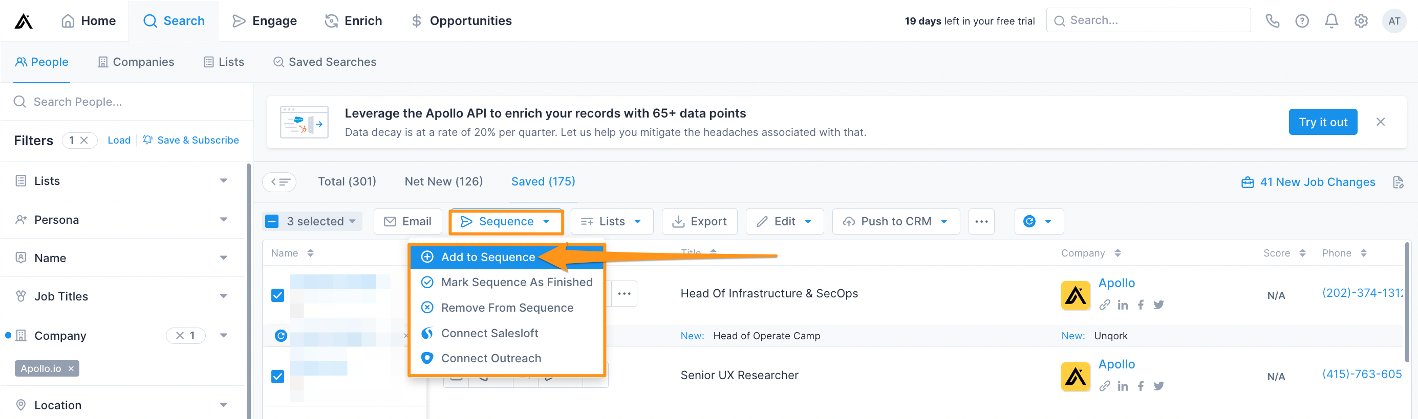 Create and Edit Sequence Sending Schedules – Apollo.io