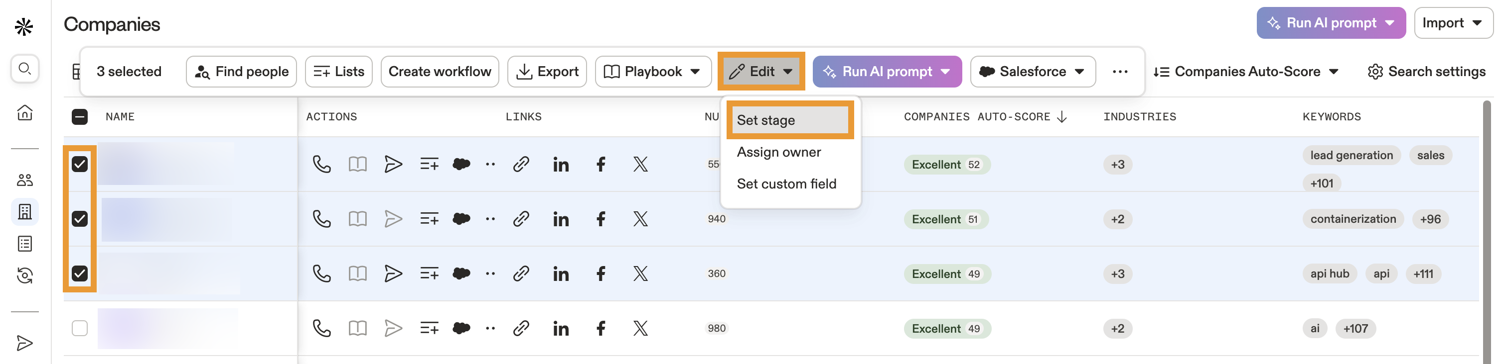Add a new stage for contacts.