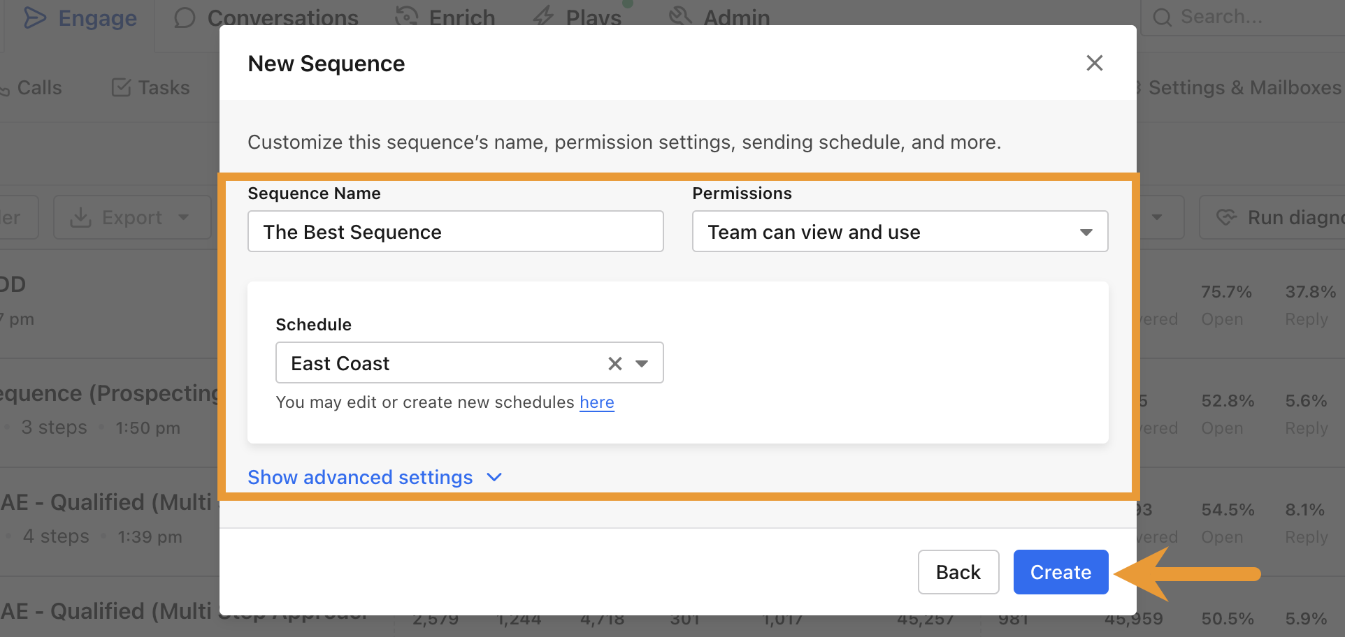 Create and Edit Sequence Sending Schedules – Apollo.io