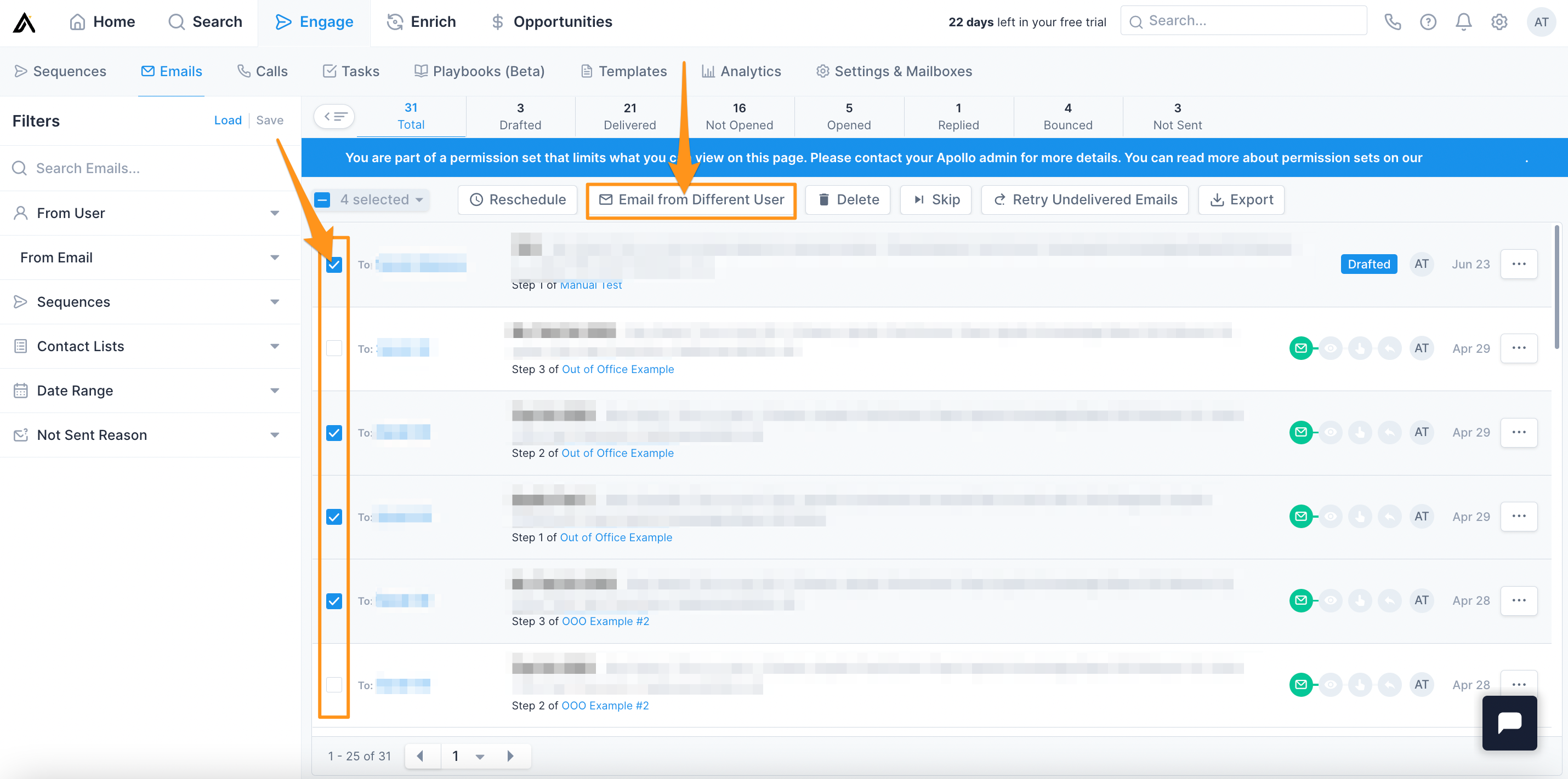 Create and Edit Sequence Sending Schedules – Apollo.io