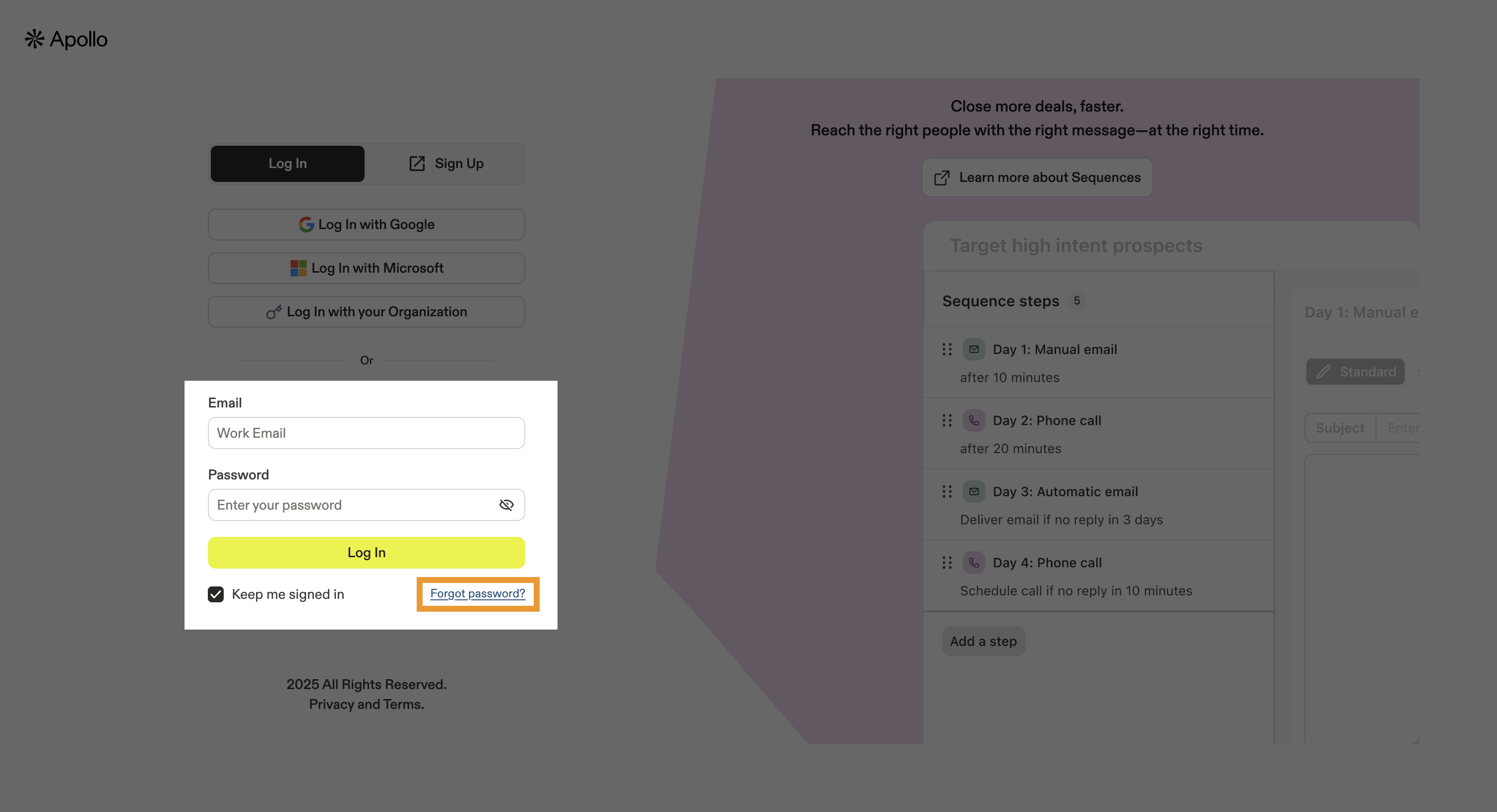 Reset it here button highlighted