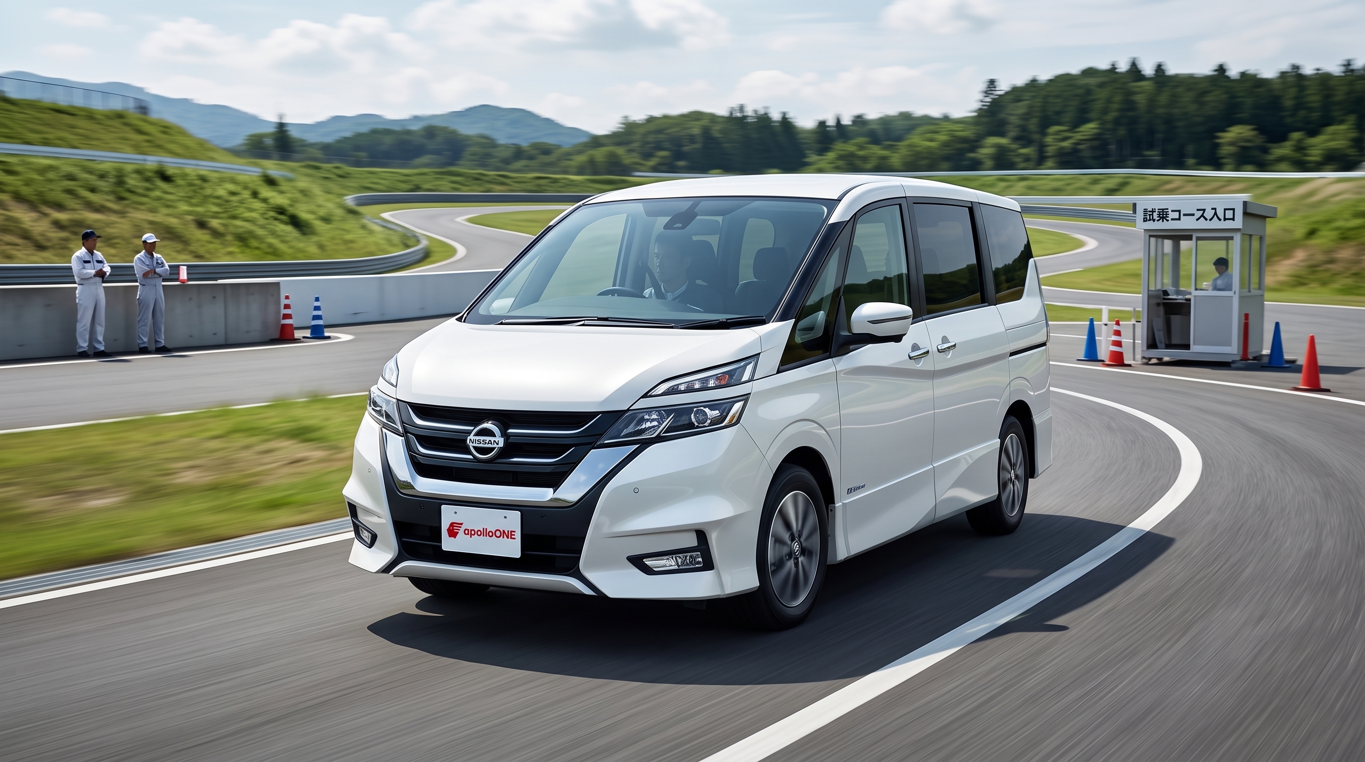 爽やかな朝の自然光が差し込むミニバンの車内で、販売スタッフが3列目シートを跳ね上げて格納する操作を行っている手元を捉えた、使い勝手を確認するクローズアップ。