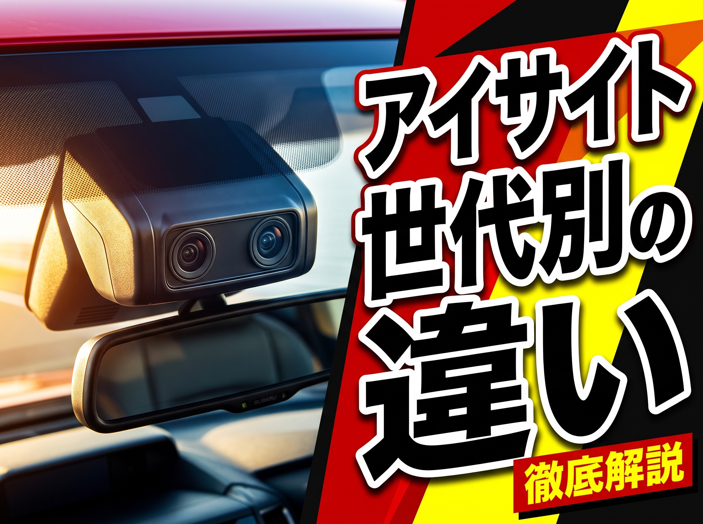 スバルアイサイト 世代別の違いと性能比較